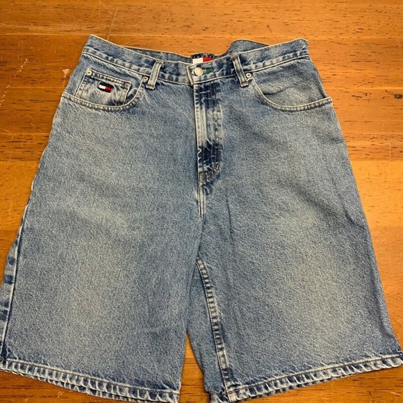 Flag Jean Shorts Jorts Mens 34 
